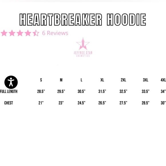 Custom ⭐️ Jeffree Star ⭐️ Heartbreaker hoodie size 2x - Picture 5 of 5